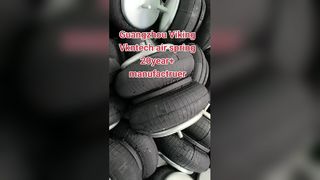 漏れ検査後の空気ばねの波状