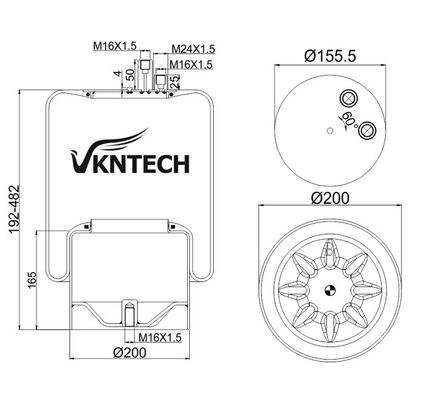 トラック用エアスプリング MERCEDES BENZ A942320.50.21 コンティテック 4390NP22 VKNTECHによる交換 1K4122 メルセデスベンツエアスプリング ATROS MP2 メルセデスベンツA942320.50.21 コンティテック 4390NP22