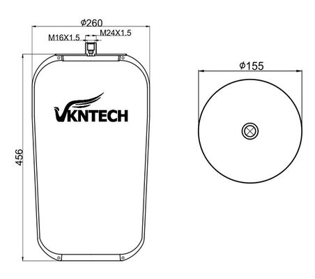 トラックエアスプリング MERCEDES BENZ A946320.39.21 コンティテック 4737NP22 VKNTECH 1K4757SA メルセデス・ベンツA946による交換320.39.21 Contitech 4737NP22 ピストンなし
