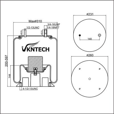 エアスプリング ファイアストーン W01-358-9245 1T15M-9 グッドイヤー 1R12-265 1R12-446 VKNTECH 1K9245 に交換